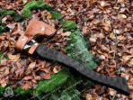 Viking Bearded Axe — Hand-Forged Damascus, 19" Overall, Rosewood Handle, Leather Blade Cover - Image 4