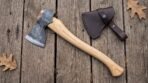 Thor Hand Forged High Carbon Steel Viking Bearded Axe | 19 Inch | Wood Handle with Leather Blade Cover and Gift Box | Norse God Collector Gift | RK-10487