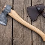 Thor Hand Forged High Carbon Steel Viking Bearded Axe | 19 Inch | Wood Handle with Leather Blade Cover and Gift Box | Norse God Collector Gift | RK-10487