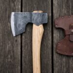Dragon Hand Forged High Carbon Steel Viking Bearded Axe | 19 Inch | Wood Handle with Leather Blade Cover and Gift Box | Norse Dragon Collector Gift | RK-355