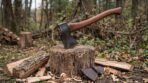 Rosethane Hand Forged High Carbon Steel Viking Bearded Axe | 19 Inch | Rosewood Handle with Leather Blade Cover and Gift Box | Norse Camping Gift | RK-353 - Image 2