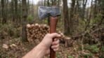 Rosethane Hand Forged High Carbon Steel Viking Bearded Axe | 19 Inch | Rosewood Handle with Leather Blade Cover and Gift Box | Norse Camping Gift | RK-353 - Image 3