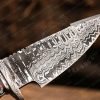 RK-368 BOB Cat 10' Damascus knife, Damascus Fixed Blade ,Hunting knife , Damascus Skinner knife, Damascus steel knife, Camping knife Walnut Wood BOB Cat knife Ransack vikings - Image 2
