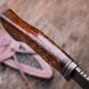 RK-368 BOB Cat 10' Damascus knife, Damascus Fixed Blade ,Hunting knife , Damascus Skinner knife, Damascus steel knife, Camping knife Walnut Wood BOB Cat knife Ransack vikings - Image 6