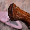 RK-368 BOB Cat 10' Damascus knife, Damascus Fixed Blade ,Hunting knife , Damascus Skinner knife, Damascus steel knife, Camping knife Walnut Wood BOB Cat knife Ransack vikings - Image 7