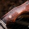 RK-368 BOB Cat 10' Damascus knife, Damascus Fixed Blade ,Hunting knife , Damascus Skinner knife, Damascus steel knife, Camping knife Walnut Wood BOB Cat knife Ransack vikings - Image 8