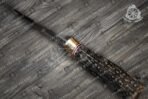 Damascus Hunting Knife — Hand-Forged, Stag Horn Handle, Leather Sheath (RK-339) - view 2