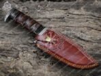 Damascus Skinner Knife — Hand-Forged, Wood Handle - view 2