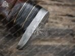 Damascus Skinner Knife — Hand-Forged, Wood Handle - view 6