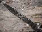 Damascus Skinner Knife — Hand-Forged, Wood Handle - view 8