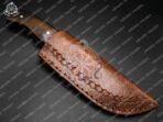 Damascus Skinner Knife — Hand-Forged, Wood Handle (RK-323) - Image 6