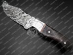 Damascus Skinner Knife — Hand-Forged, Wood Handle (RK-323) - Image 5