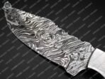 Damascus Skinner Knife — Hand-Forged, Wood Handle (RK-323) - Image 4