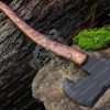 RK-390 Hand Forged Halloween Gift Camping Axe Christmas Gift with Rose Wood Shaft, Viking Bearded Nordic, Best Gift For Him USA made - Image 3