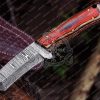 RK-393 TANTO STYLED FULL TANG EDC KNIFE DAMASCUS SKINNER KNIFE, CAMPING KNIFE, DAMASCUS STEEL KNIFE, DAMASCUS HUNTING KNIFE, EVERYDAY CARRY KNIFE, GIFT FOR HIM - Image 5