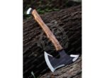 Ragnar Lothbrok Viking Bearded Axe, Hand-Forged High-Carbon Steel, 19″ Overall, Rosewood Handle - view 4