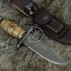 RK-494 Beautiful Hunting Camping Damascus Knife Handmade Knife Perfect for Hunting Top Rated Damascus Knife For sale Usa Made  - Image 3