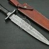 RK-502 Top Quality Hand Made Damascus Steel Dagger Knife Viking Knives Micarta Handle Beautiful Art Best Gift For Him and Her USA made - Image 2