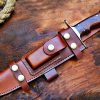 RK-473 14" DAMASCUS Steel Knife, Hand Forged Bowie Knife, Fixed Blade knife Hunting Knife, Exotic Rose Wood Handle, Personalized gift USA Made  - Image 2