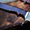 RK-473 14" DAMASCUS Steel Knife, Hand Forged Bowie Knife, Fixed Blade knife Hunting Knife, Exotic Rose Wood Handle, Personalized gift USA Made  - Image 5