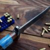 RK-486 17" Damascus Steel Knife Handmade Bowie Knife, Fixed Blade knife Hunting Knife,Prime Quality Rose Wood Handle, Personalized gift USA Made - Image 3