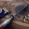 RK-484 17" Damascus Steel Knife Handmade Bowie Knife, Fixed Blade knife Hunting Knife, Prime Quality Rose Wood Handle, Personalized gift USA Made - Image 4