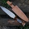 RK-474 Hand Made Damascus Steel Dagger Knife Sharp Knives Wood Bone Handle Beautiful Art Best Gift For Him and Her USA made - Image 5