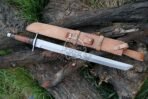 Sword — Hand-Forged D2 Steel, Olive Wood Handle, Sheath Included - Image 5