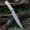 RK-489 Damascus Hunting Bowie Camping Knife Damascus Steel Knives Camel Bone Handle Best Knife Collection Gift For Him , Her USA made - Image 4