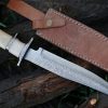 RK-489 Damascus Hunting Bowie Camping Knife Damascus Steel Knives Camel Bone Handle Best Knife Collection Gift For Him , Her USA made - Image 5