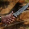 RK-487 Custom Handmade Damascus Steel Hunting Camping Knife Beautiful Handle Best Quality Top Rated Knives Gift For Him USA Made - Image 3