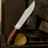RK-492 Custom Handmade Damascus Hunting knife Beautiful sharp Best Quality Knife Wood Handle Best Collection Knife Gift for him , her Usa Made - Image 5