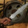 RK-477 Hand Made Damascus Steel Viking Dagger Knife Viking Knives Rose Wood Handle Beautiful Art Best Gift For Him and Her USA made - Image 4