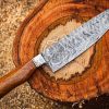 RK-500 Handmade Damascus Steel Chef Knife Hand forged Damascus kitchen knife Personalized Gift, Gift For Her, Gift For Him USA made Wood Handle  - Image 6