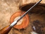 Damascus Chef Knife — Hand-Forged, Wood Handle, Leather Sheath | Engraving Available (RK-500) - Image 5