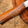 RK-500 Handmade Damascus Steel Chef Knife Hand forged Damascus kitchen knife Personalized Gift, Gift For Her, Gift For Him USA made Wood Handle  - Image 3
