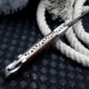 RK-438 Engraved Back Lock Damascus Pocket knife Damascus Folding Knife Hand Forged knife Every Day Carry Knife Damascus Knives USA Made Gift For Him Gift For Her - Image 2