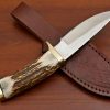 RK-403 Hand Forged Hunting Skinner Knife, Fixed Blade Knife, Steel knives, Beautiful Hand Made Knives Gifts For Men - Image 8