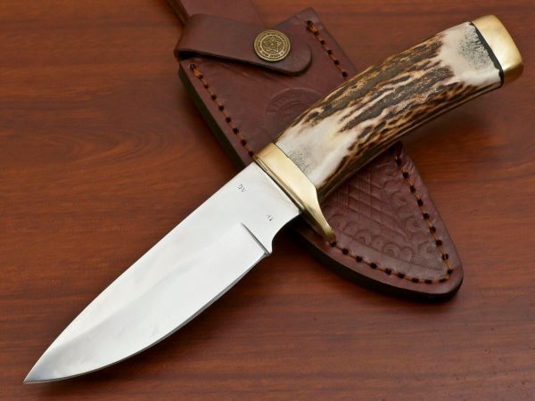 RK-403 Hand Forged Hunting Skinner Knife, Fixed Blade Knife, Steel knives, Beautiful Hand Made Knives Gifts For Men