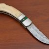 RK-424 Damascus Pocket knife Damascus Folding Knife Hand Forged knife Every Day Carry Knife Back lock Damascus Knives USA Made Gift For Him Gift For Her - Image 3