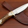 RK-403 Hand Forged Hunting Skinner Knife, Fixed Blade Knife, Steel knives, Beautiful Hand Made Knives Gifts For Men - Image 3