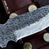 RK-414 Damascus Steel Skinner Camping Knife Handmade Sharp Knife Damascus Knives Gift For Her / Him USA Made Hunting Knives - Image 5