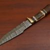 RK-398 Damascus Hunting Bowie Knife, Handmade Fixed Blade Camping Knife, Custom Made knives, Damascus Premium Knives Gifts For Men USA - Image 4