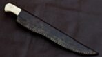 Damascus Fish Fillet Knife — Hand-Forged, Bone Handle, Leather Sheath - Image 4