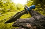 Damascus Bowie Knife — Hand-Forged, Stag Horn Handle, Leather Sheath (RK-464) - Image 4