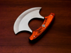 High-Carbon Chef Knife — Hand-Forged, Stag Horn Handle, Leather Sheath - Image 5