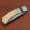 RK-424 Damascus Pocket knife Damascus Folding Knife Hand Forged knife Every Day Carry Knife Back lock Damascus Knives USA Made Gift For Him Gift For Her - Image 5