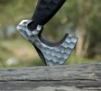 Viking Bearded Axe — Hand-Forged High-Carbon Steel, 19" Overall, Wood Handle, Leather Blade Cover (RK-405) - Image 5