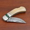 RK-424 Damascus Pocket knife Damascus Folding Knife Hand Forged knife Every Day Carry Knife Back lock Damascus Knives USA Made Gift For Him Gift For Her - Image 6