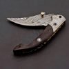 RK-444 Liner Lock Damascus Pocket knife Damascus Bolster G10 Hand Forged knife Every Day Carry Knife Damascus Knives USA Made Gift For Him Gift For Her - Image 6